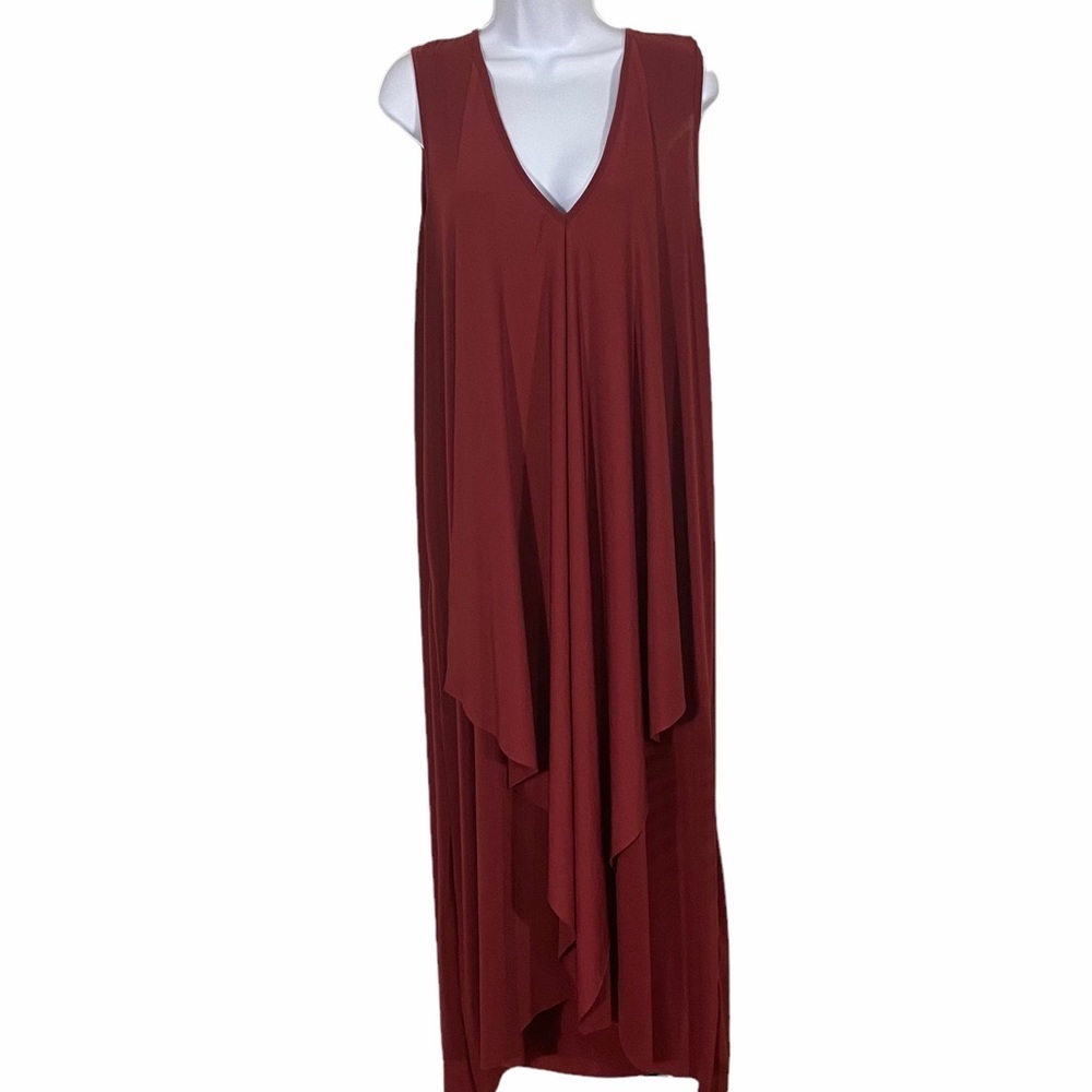 Ashley Stewart Maxi Dress Maroon Sz 18/20 NWT